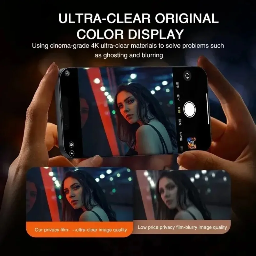 iPhone 16 Pro Tempered Glass Privacy Screen